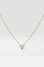 Marquise Heart Duo Necklace