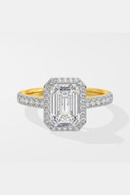 2 ct Emra Solitaire Halo Ring