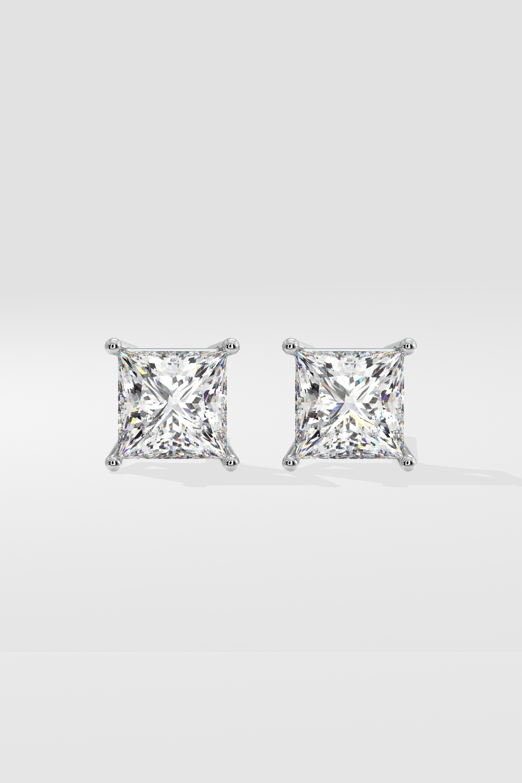 8 ct Classic Princess Studs