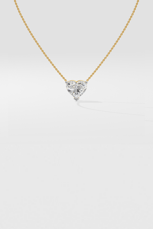1 ct Heart Necklace