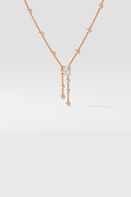 Solitaire Drop Necklace