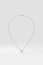 Marquise Heart Duo Necklace
