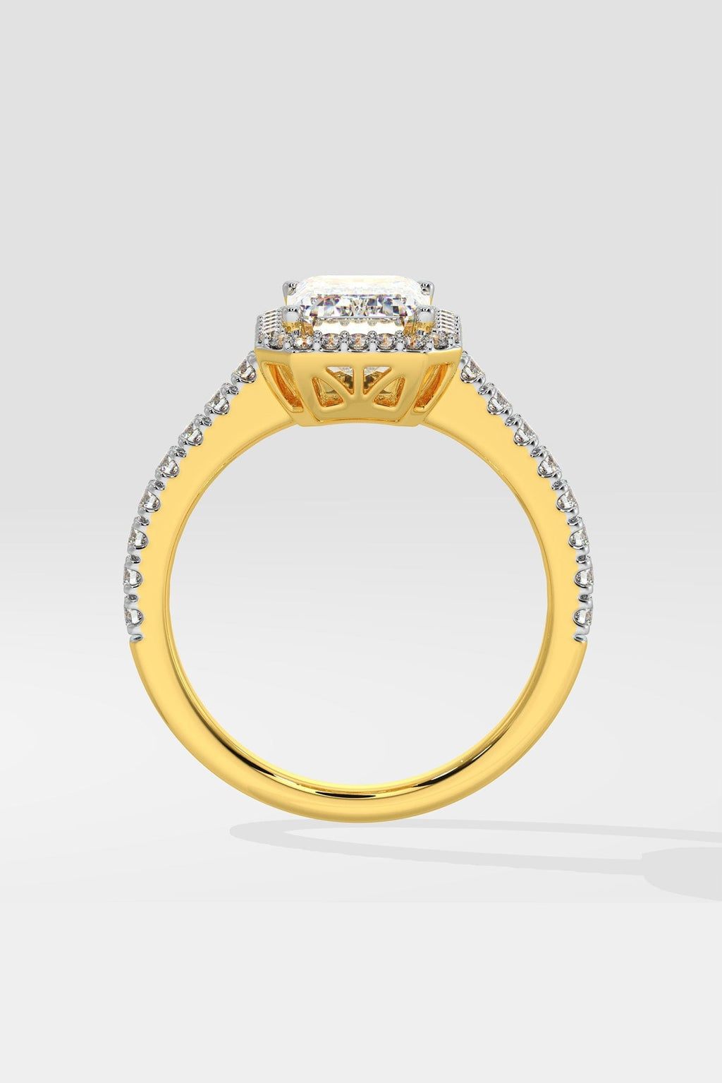 2 ct Emra Solitaire Halo Ring
