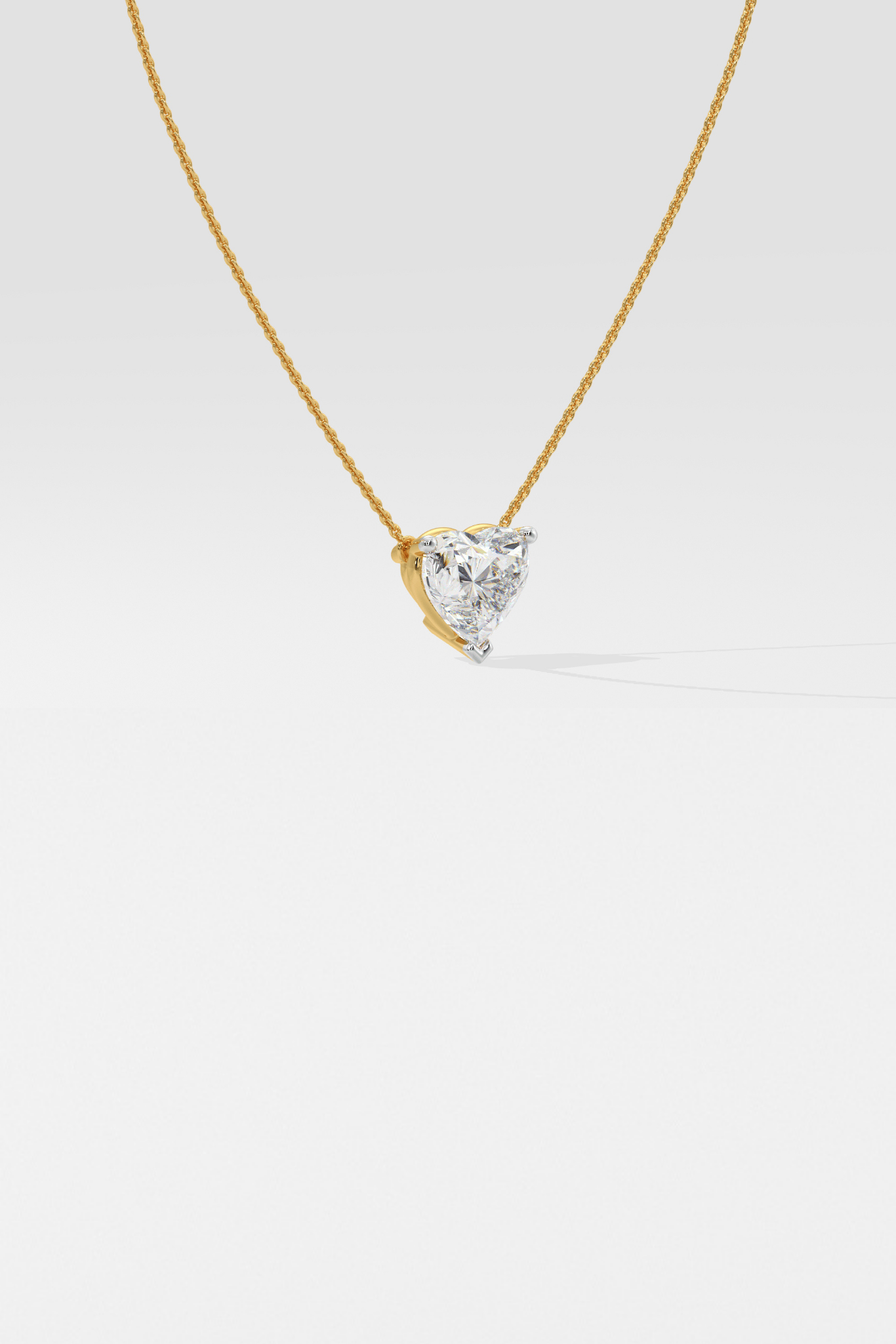 1 ct Heart Necklace