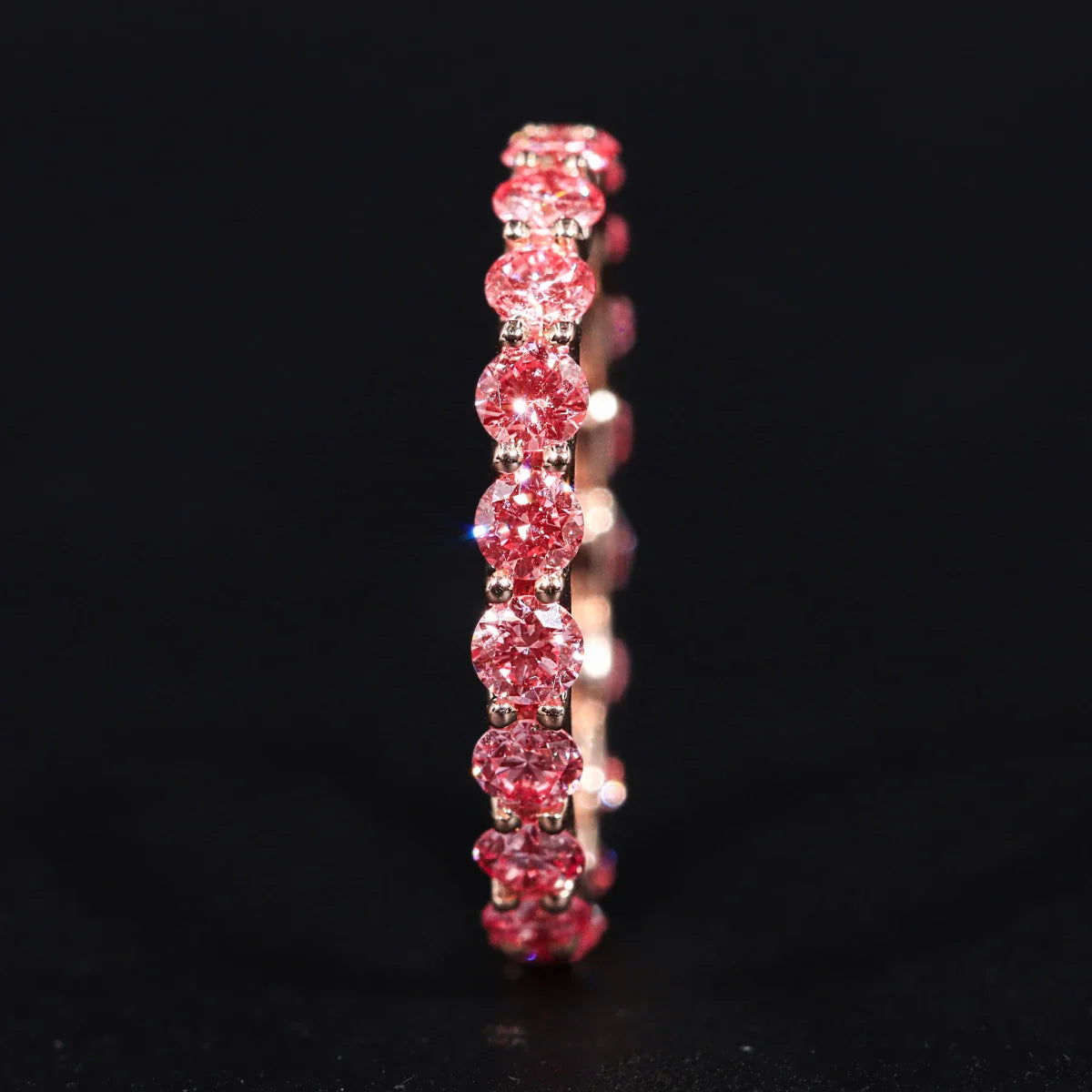 Pink Diamond Eternity Band