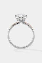 2 ct Tri-Band Solitaire Ring