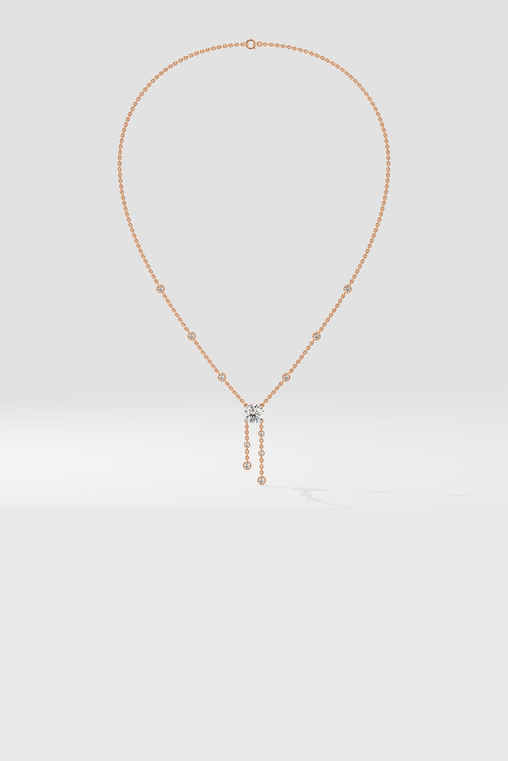 Solitaire Drop Necklace