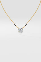1 ct Solitaire Mangalsutra