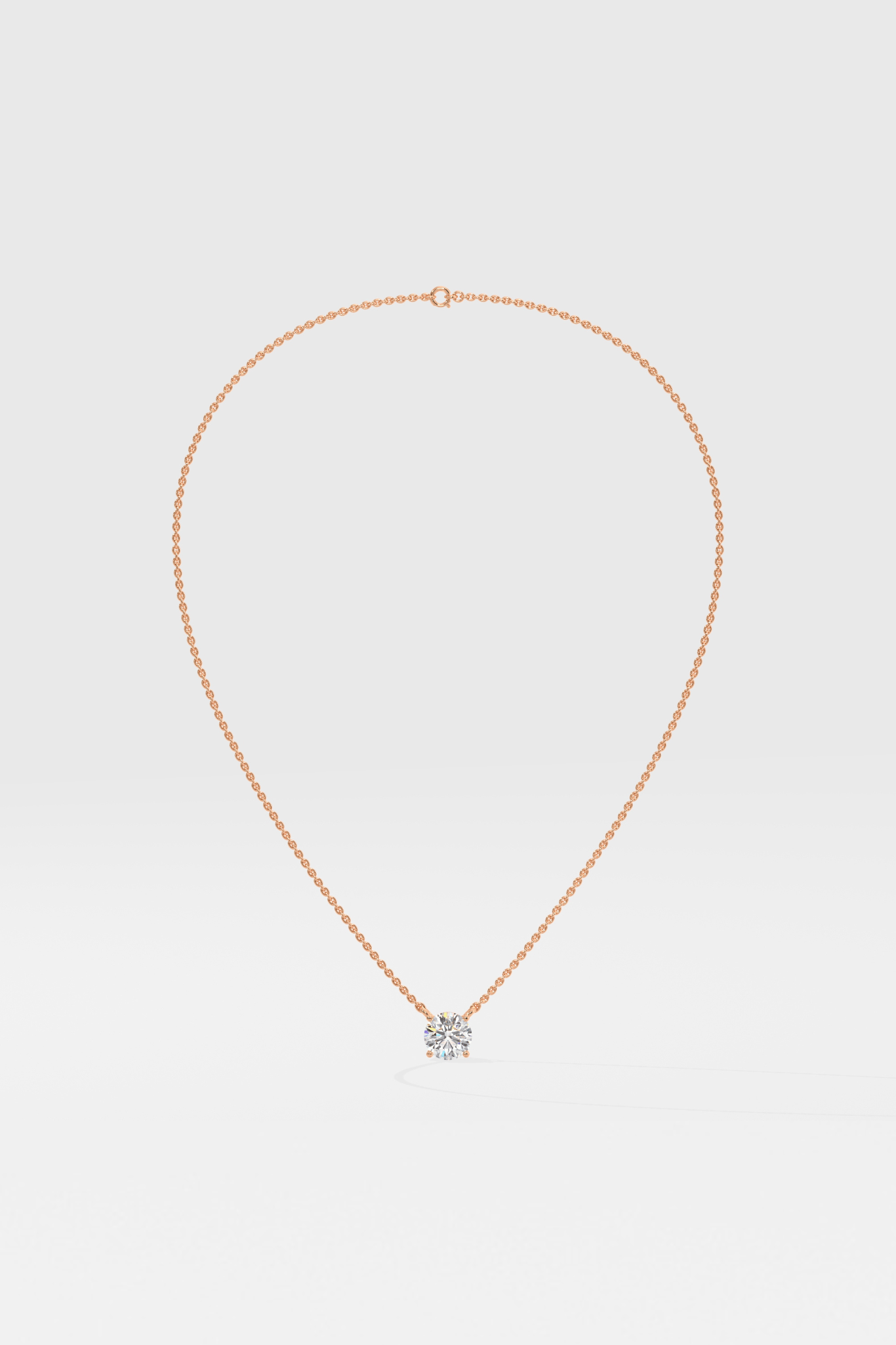 1 ct Solitaire Necklace