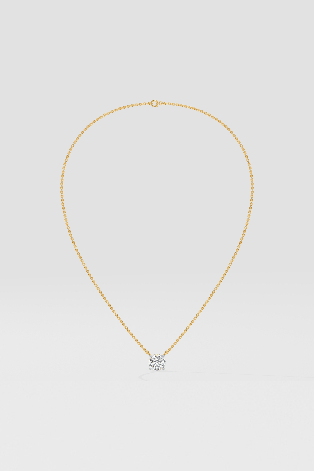2 ct Solitaire Necklace