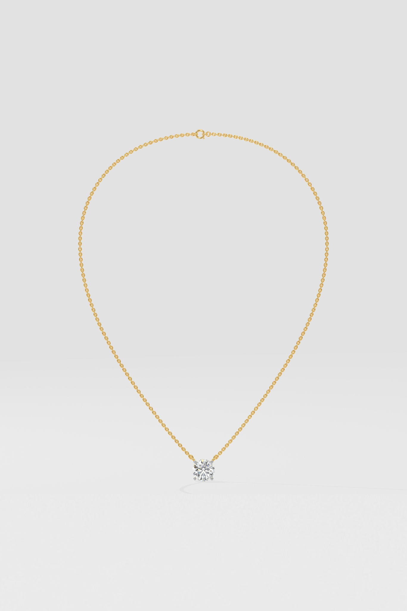 2 ct Solitaire Necklace