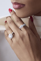 1.5 ct Triple Crossover Solitaire Ring