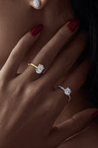 1.5 ct Solitaire Pave Ring