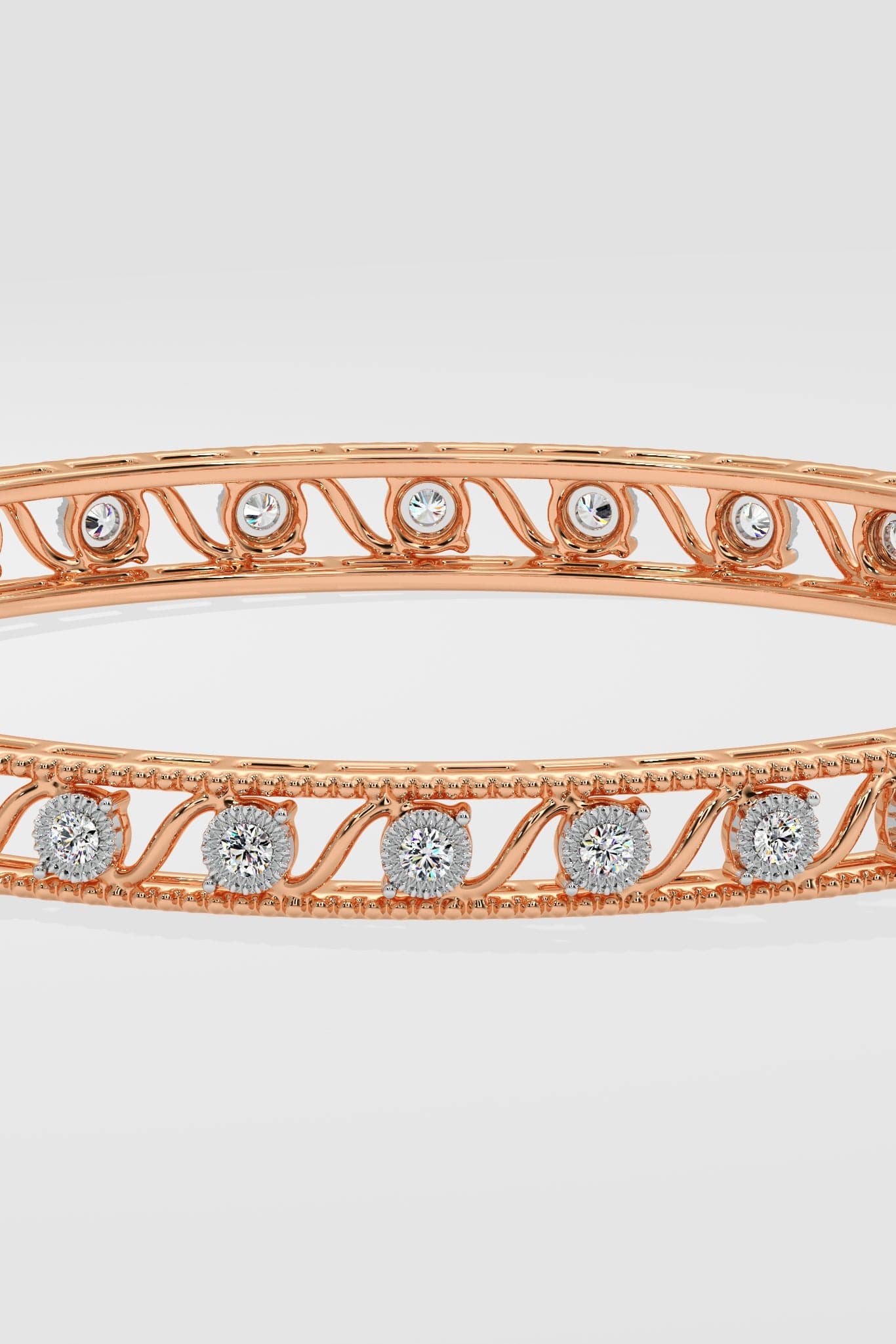 Spaced Curl Bangle