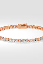 .08 Ct Crown Tennis Bracelet