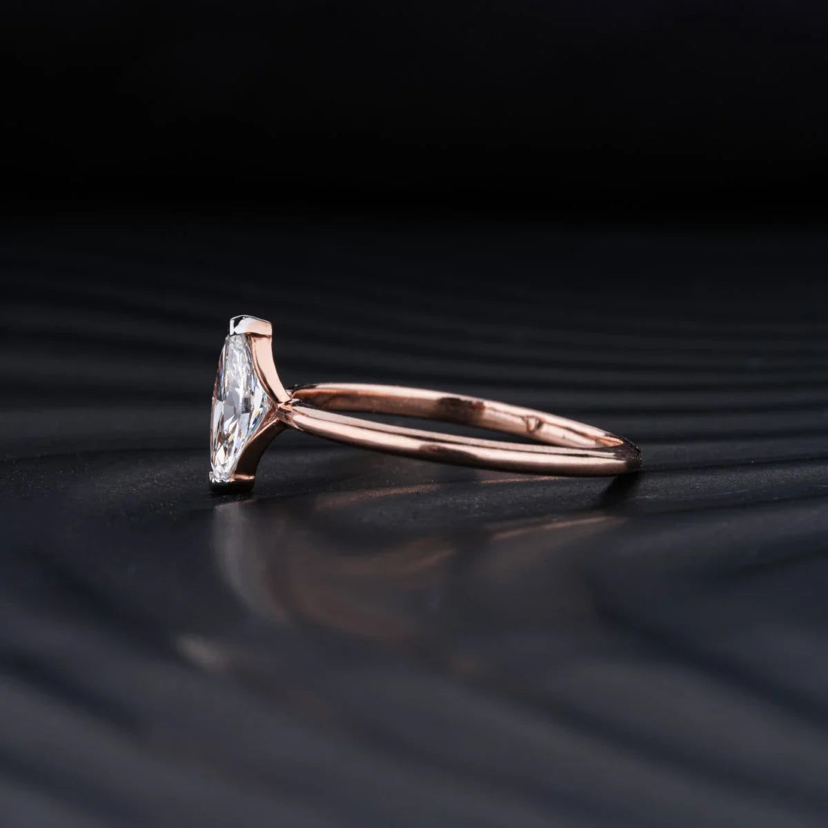 Marquise Solitaire Engagement Ring