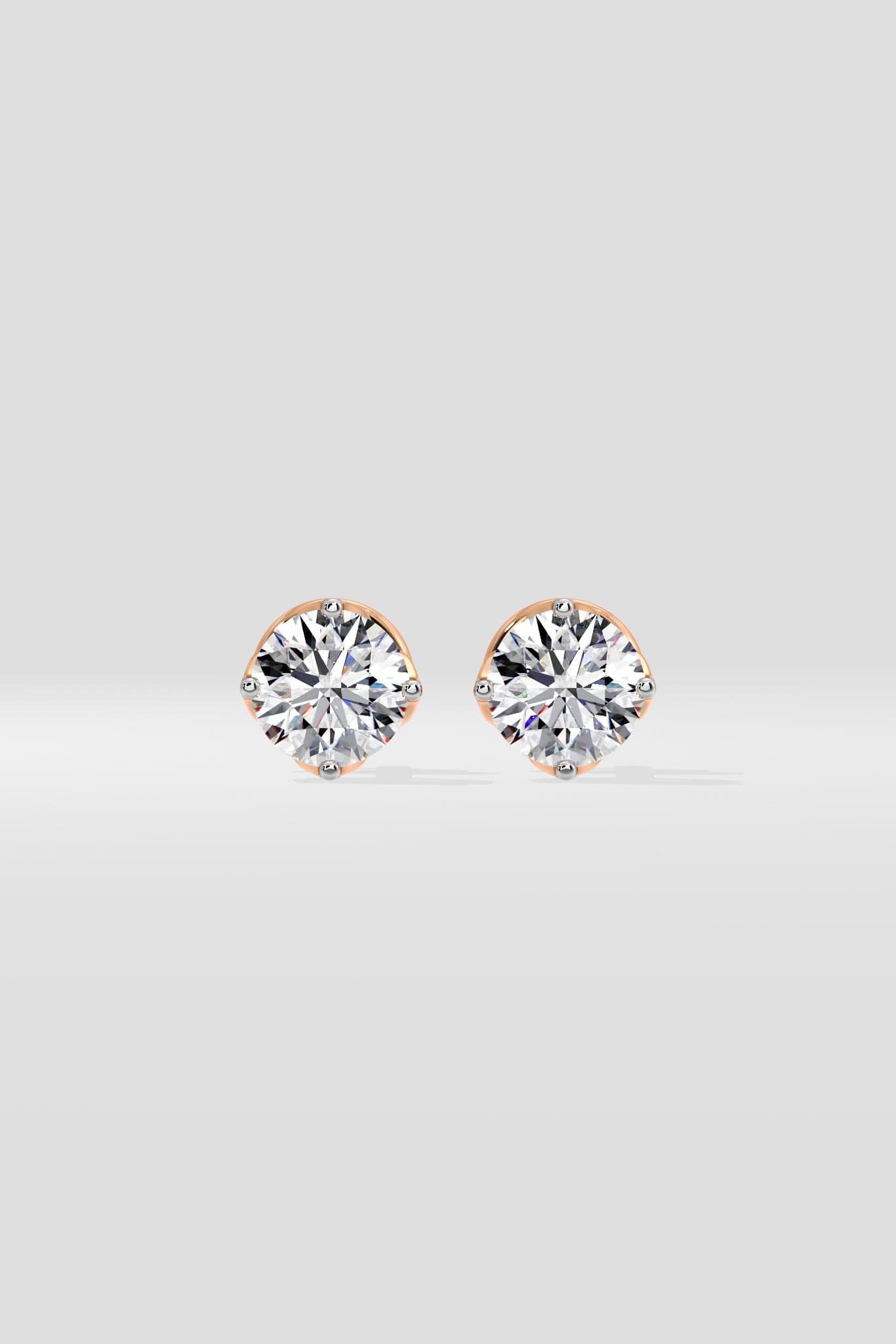 1 ct  Solitaire Studs