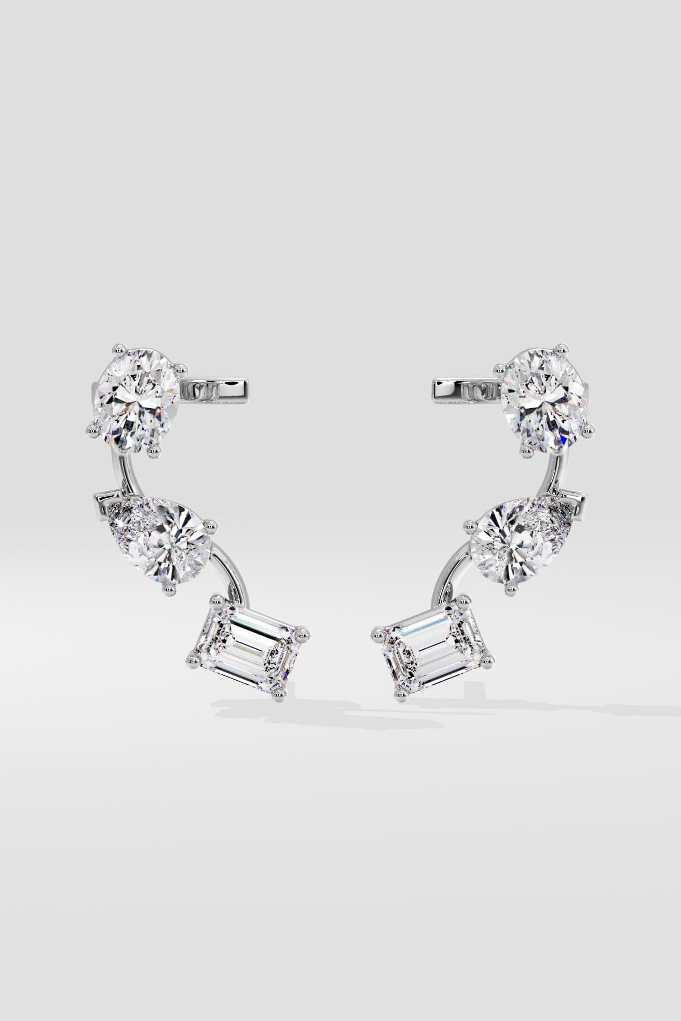 3 Stone Ear Cuffs