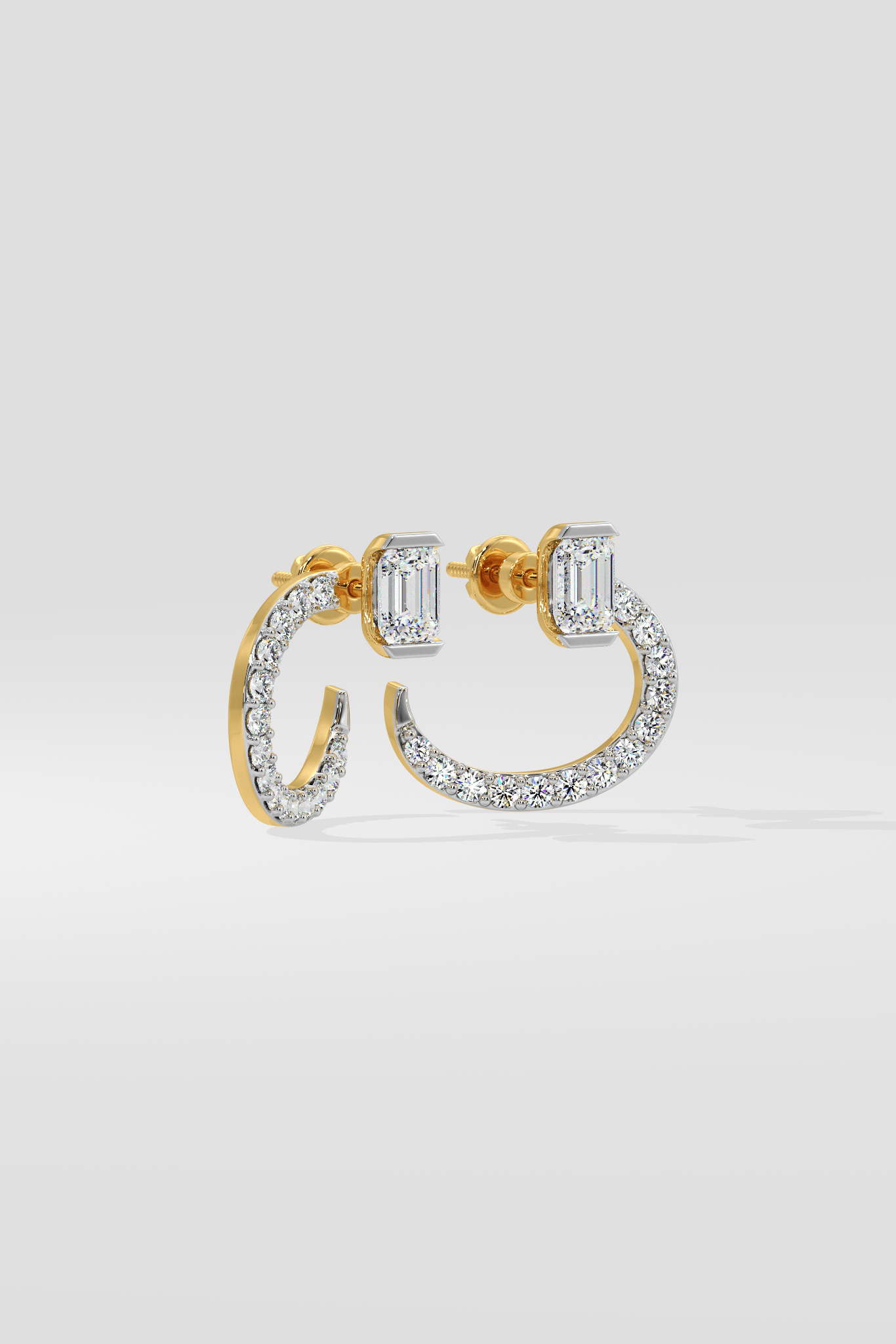 Emra Solitaire Mini Hoops