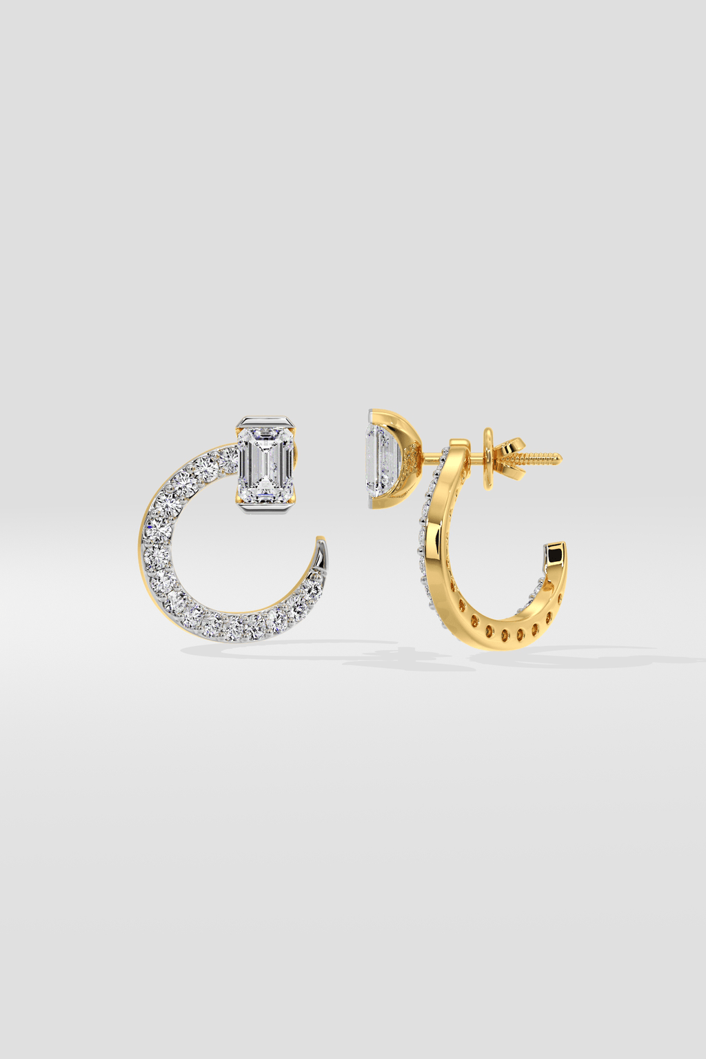 Emra Solitaire Mini Hoops