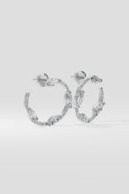 Spaced Marquise Front Hoops