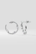 Spaced Marquise Front Hoops