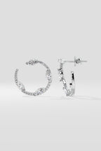Spaced Marquise Front Hoops