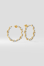 Marquise Diamond Front Hoops