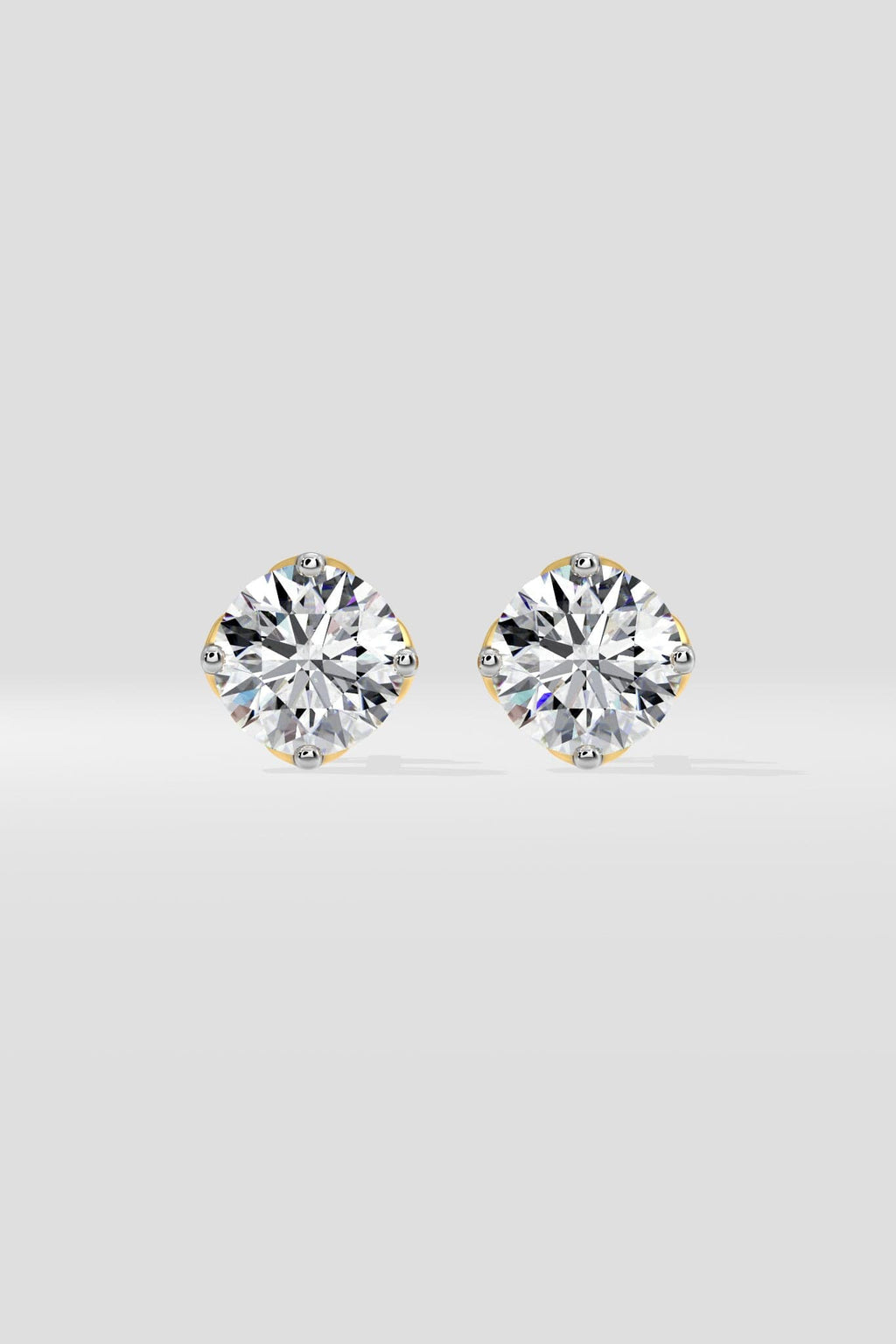 2.5 ct Solitaire Studs