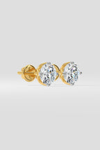 2.5 ct Solitaire Studs