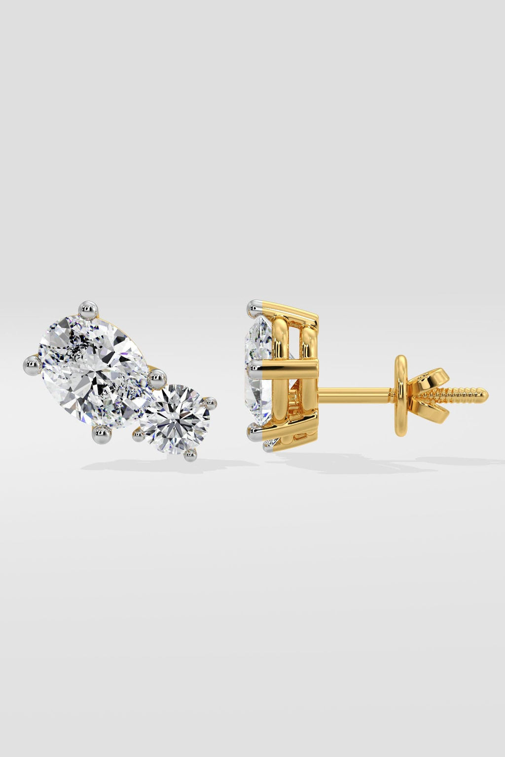 Oval Duo Studs