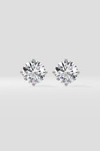 4 ct Conical Solitaire Studs