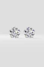 4 ct Solitaire Studs