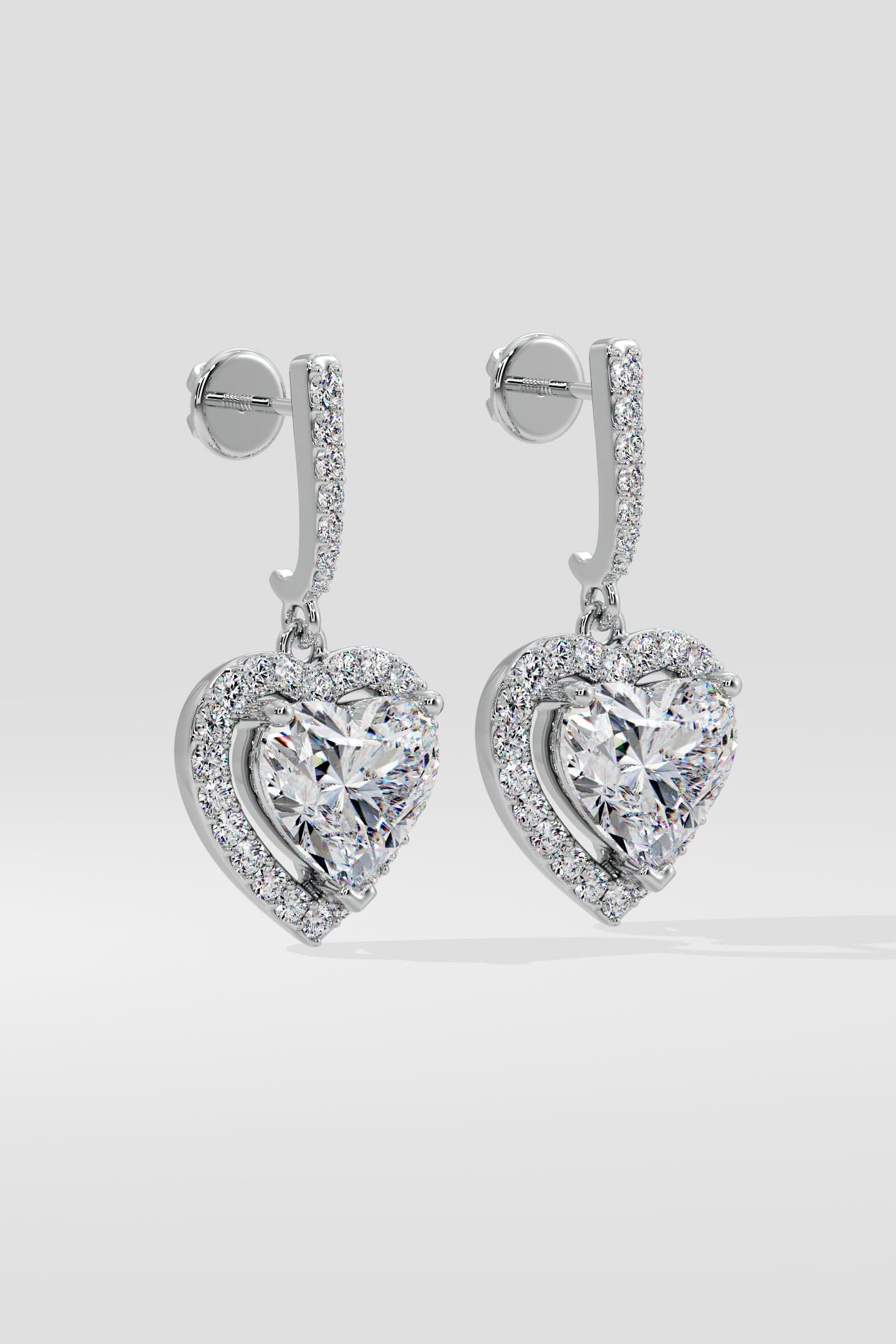 Halo Heart Danglers