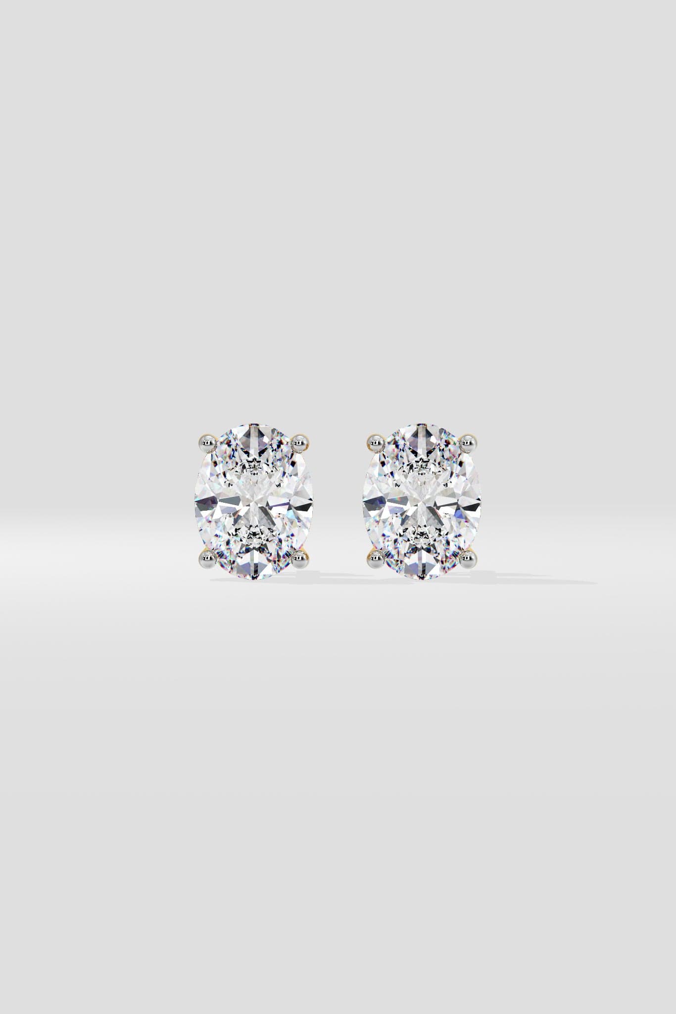 2 ct Oval studs