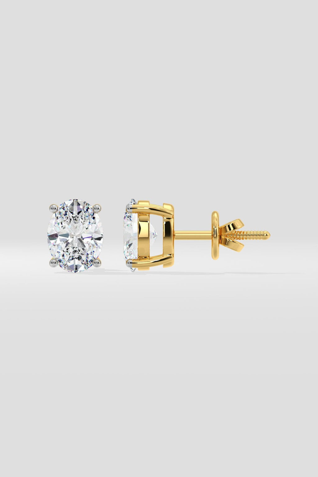 2 ct Oval studs