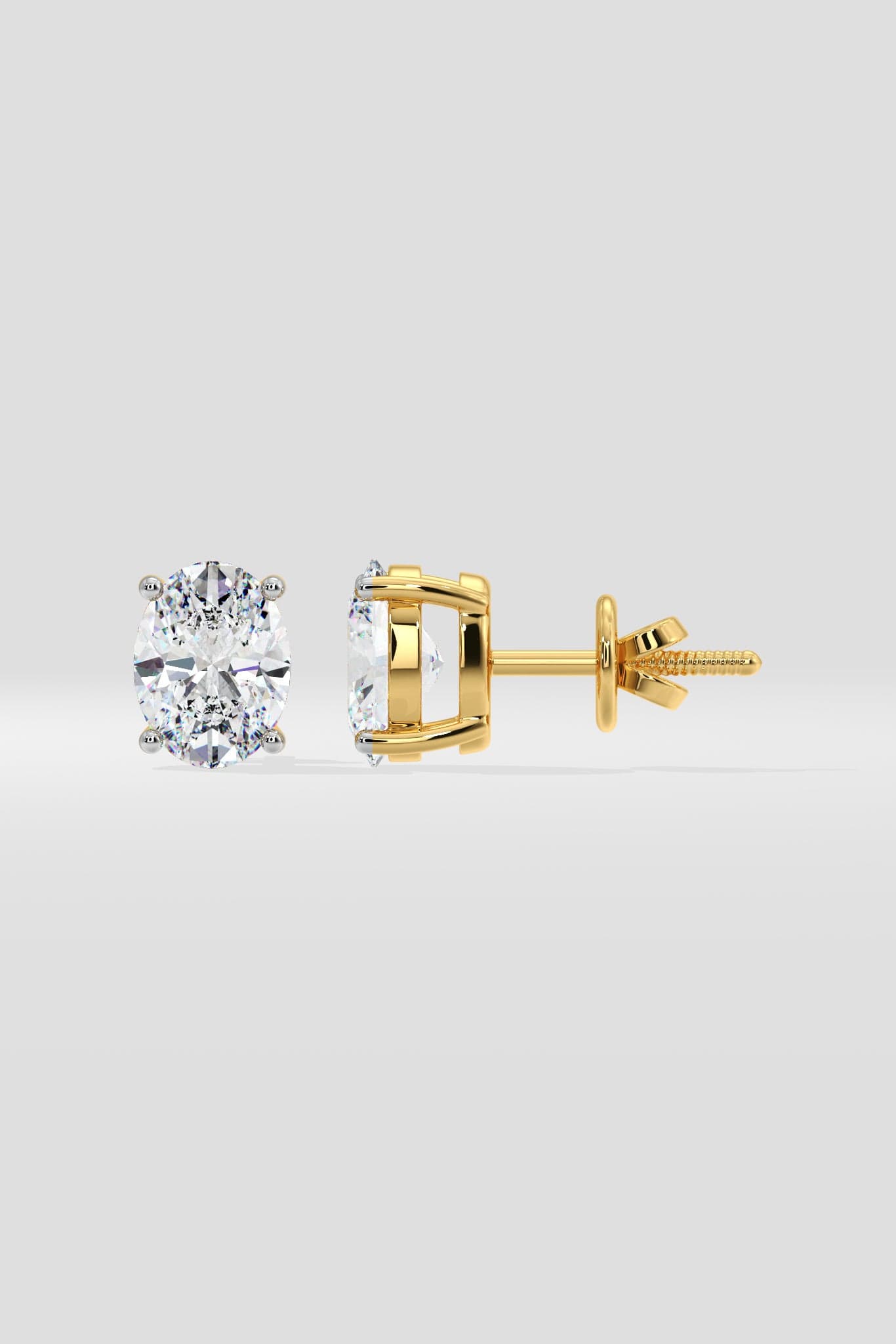 2 ct Oval studs