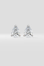 2 ct Pear Studs