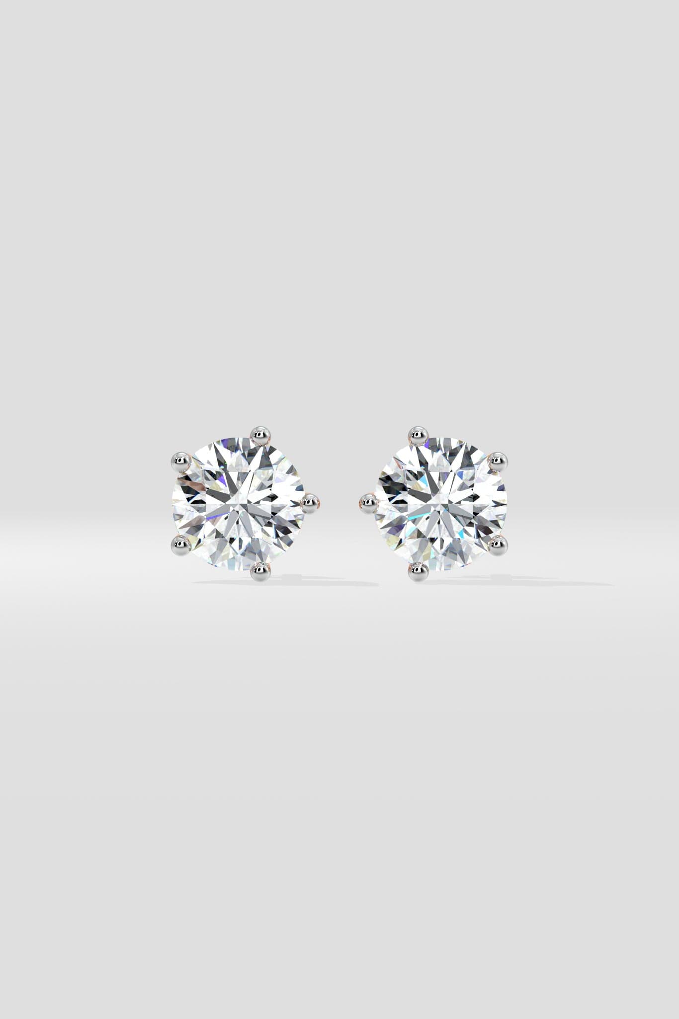2 ct Solitaire Studs