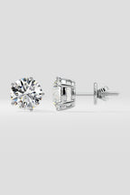 4 ct Solitaire Studs