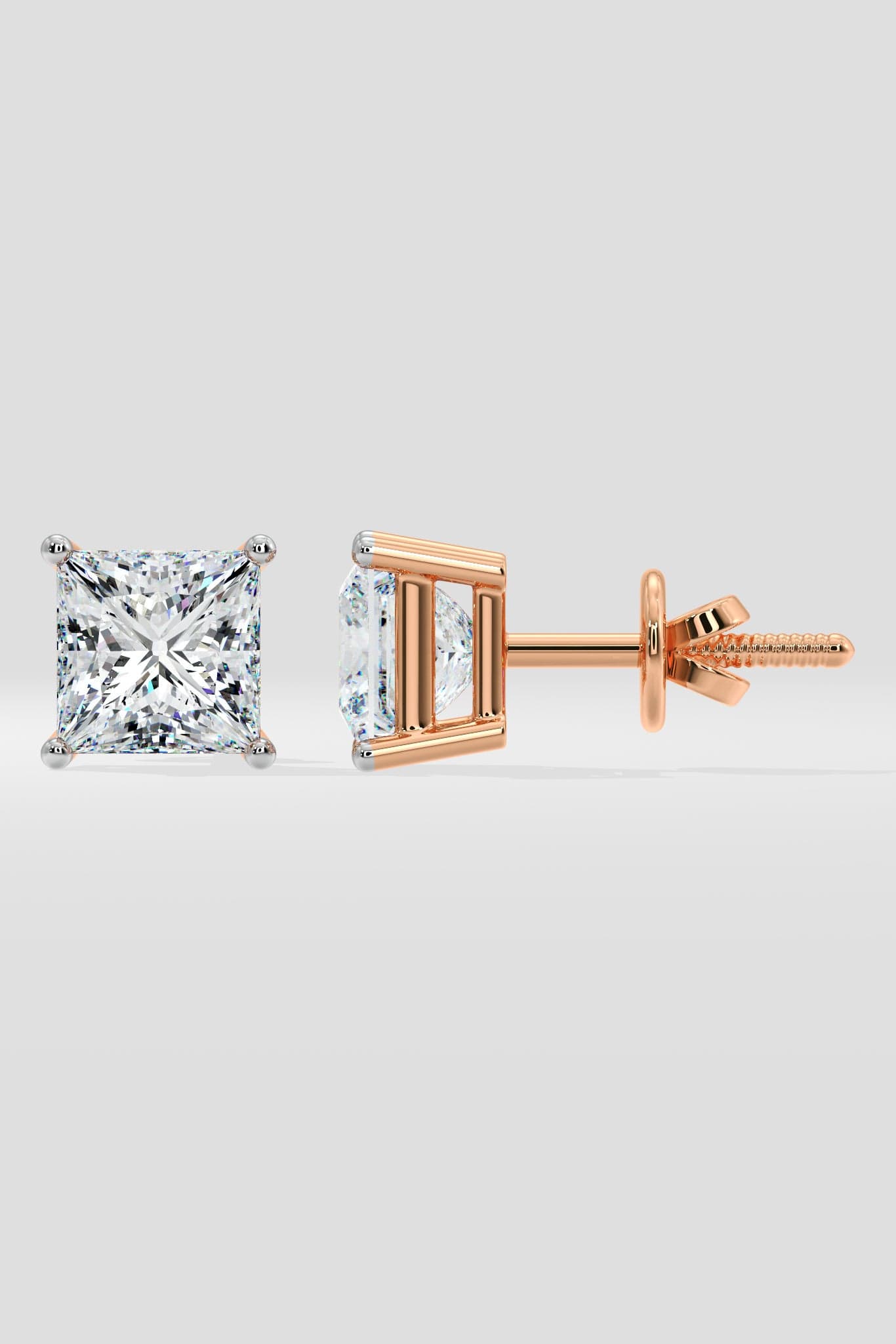 4 ct Princess Studs