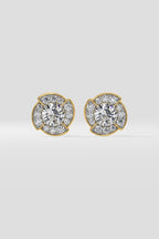 1 ct Breeze Halo Earrings