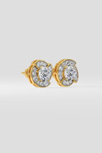 1 ct Breeze Halo Earrings