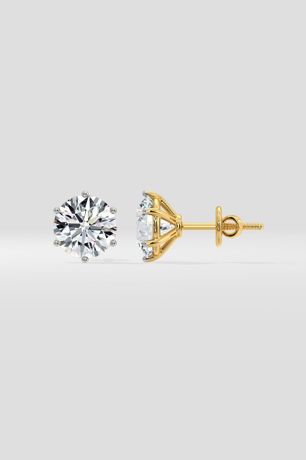 2 ct Solitaire Studs