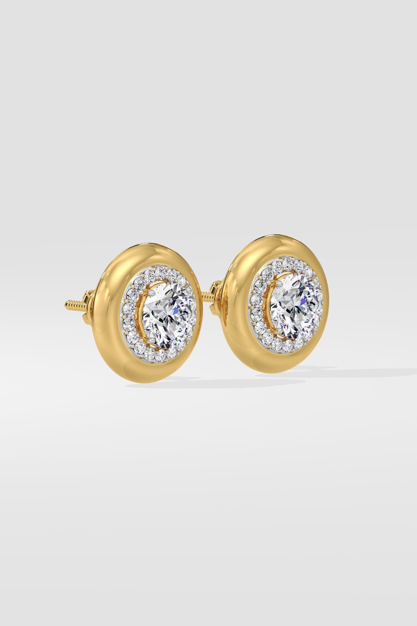 1 ct Gold Rim Studs
