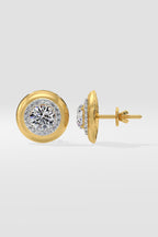 1 ct Gold Rim Studs