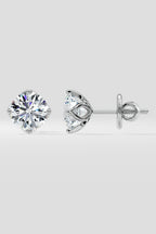 5 ct Lotus Solitaire Studs