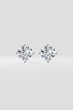 3 ct Conical Solitaire Studs