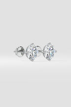 3 ct Conical Solitaire Studs