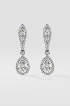 Minari Pear Halo Danglers